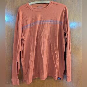Patagonia Men's Long-Sleeve Capilene Cool Merino Shirt - Orange - L